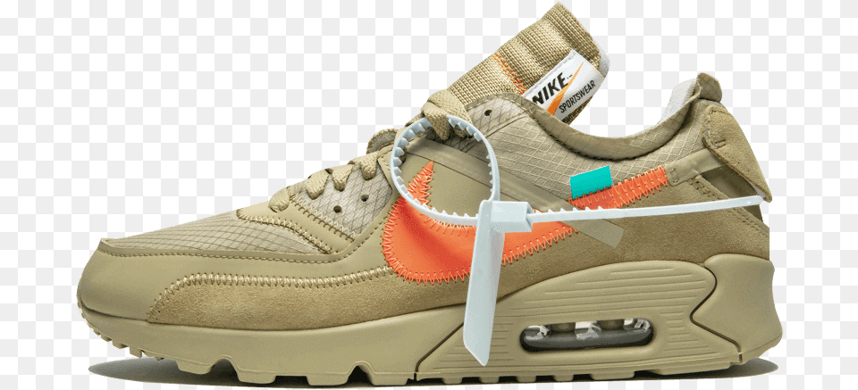 Nike Air Max 90 Desert Ore Off White, Clothing, Footwear, Shoe, Sneaker Free Png