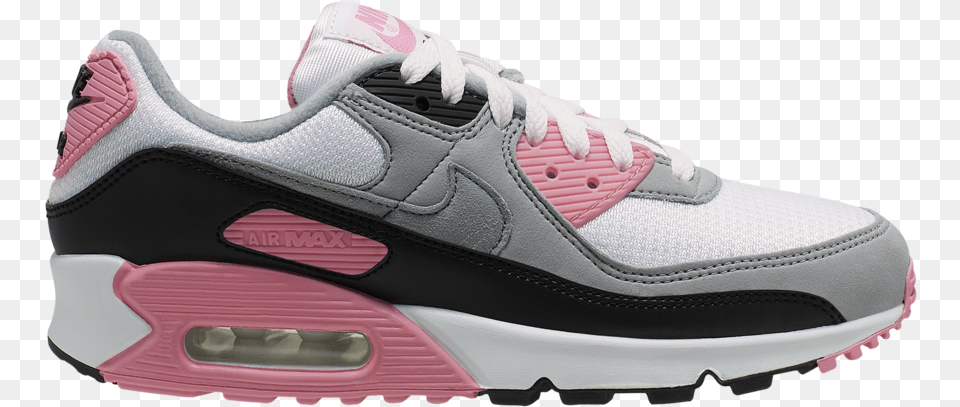 Nike Air Max 90 Og White Pink Grey Black Cd0490 102 Nike Air Max 90 Pink, Clothing, Footwear, Shoe, Sneaker Png