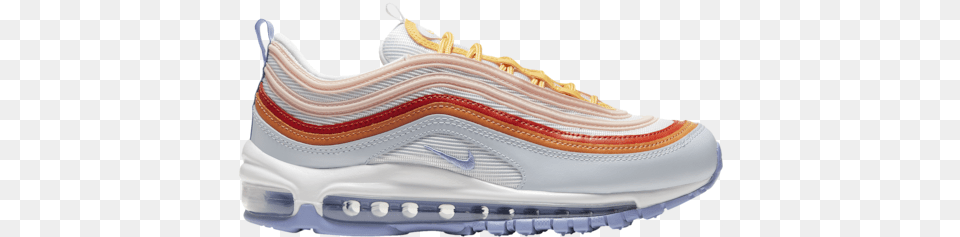 Nike Air Max 97 Casual Running Shoes Grey Light Thistle Air Max 97 Gray White Thistle, Clothing, Footwear, Shoe, Sneaker Free Png