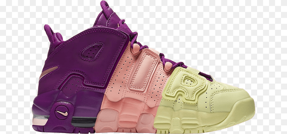 Nike Air More Uptempo Gs 39lucky Charms39 Nike Air More Uptempo Lucky Charms, Clothing, Footwear, Shoe, Sneaker Png Image