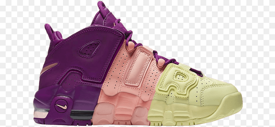 Nike Air More Uptempo Lucky, Clothing, Footwear, Shoe, Sneaker Png Image