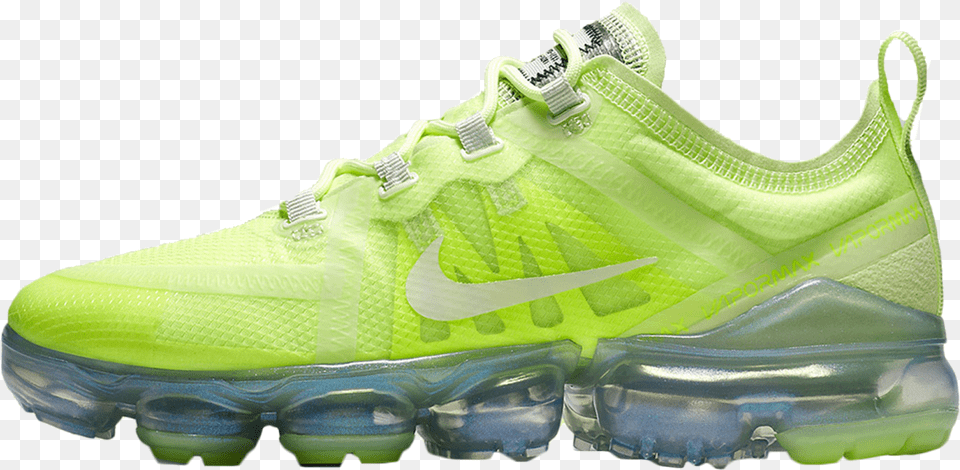 Nike Air Vapormax 2019 Volt Glow Nike, Clothing, Footwear, Running Shoe, Shoe Free Png