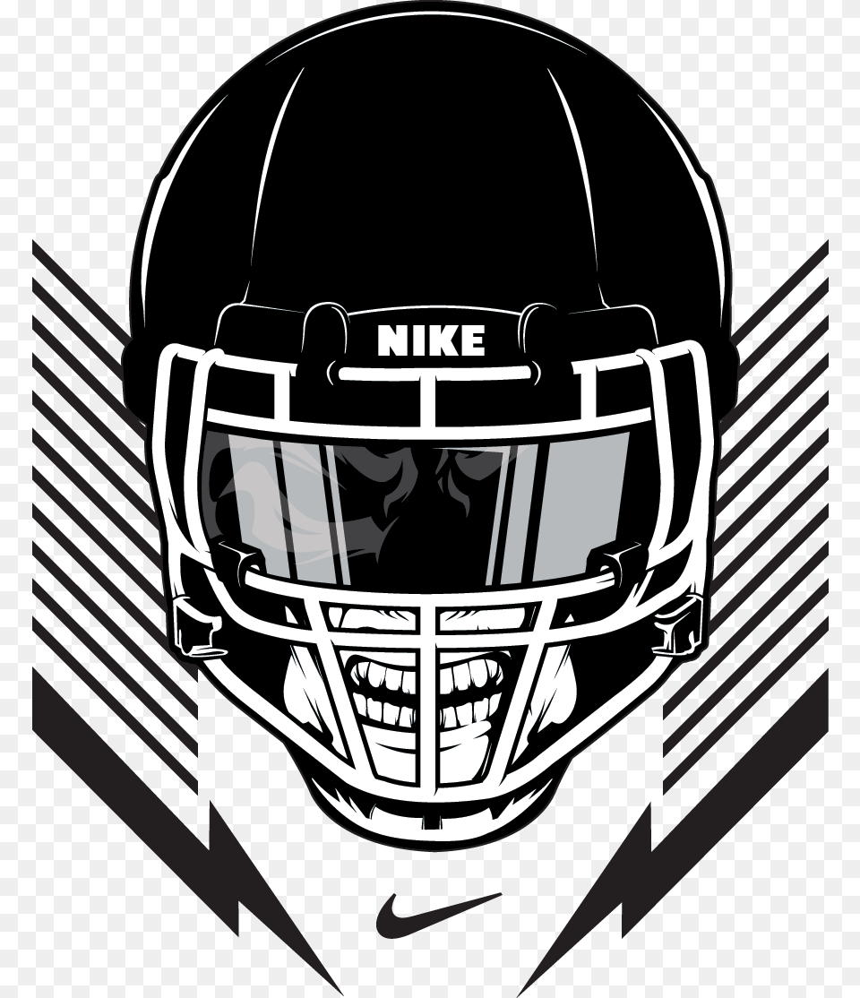 Nike American Football Logo, Helmet, American Football, Person, Playing American Football Free Transparent Png