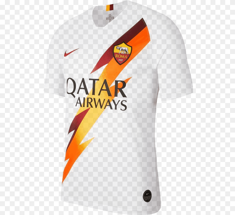 Nike As Roma 1920 Away Jersey Best Football Jersey 2019, Clothing, T-shirt, Sash, Person Png