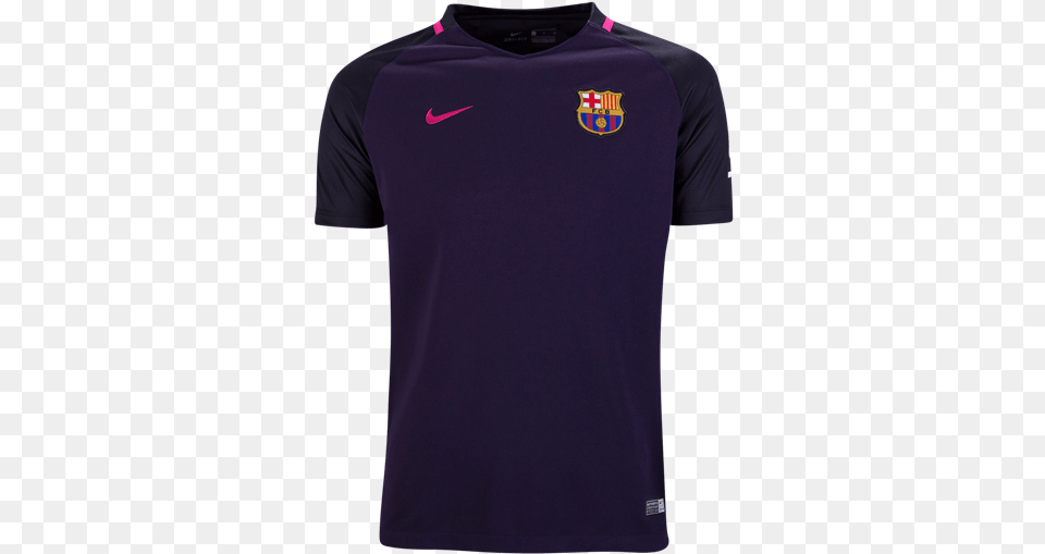 Nike Barcelona Youth Away Jersey 1617 Active Shirt, Clothing, T-shirt Free Transparent Png
