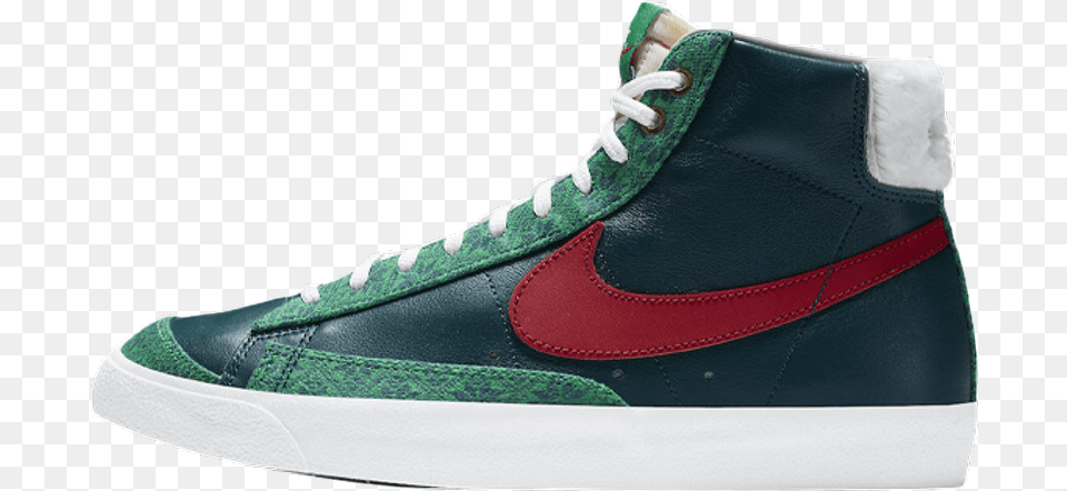 Nike Blazer Mid Christmas Air Force 1 Noel, Clothing, Footwear, Shoe, Sneaker Png Image