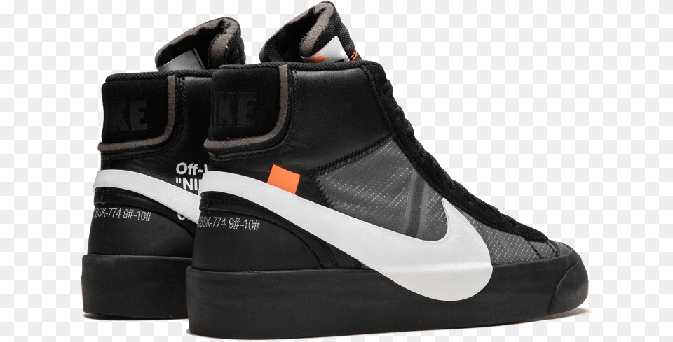 Nike Blazer Mid Off White Grim Reaperclass Off White X Nike Blazer Grim Reaper, Clothing, Footwear, Shoe, Sneaker Free Png