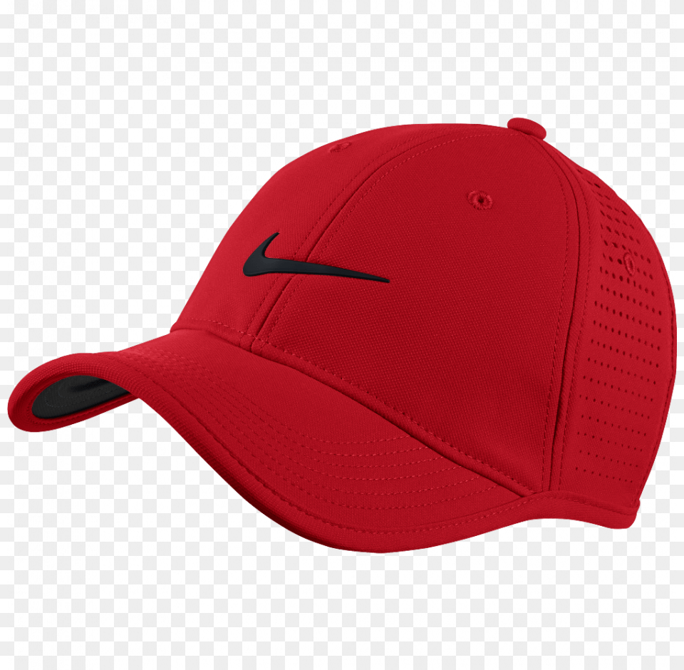 Nike Cap In Red Colour, Baseball Cap, Clothing, Hat, Swimwear Png Image