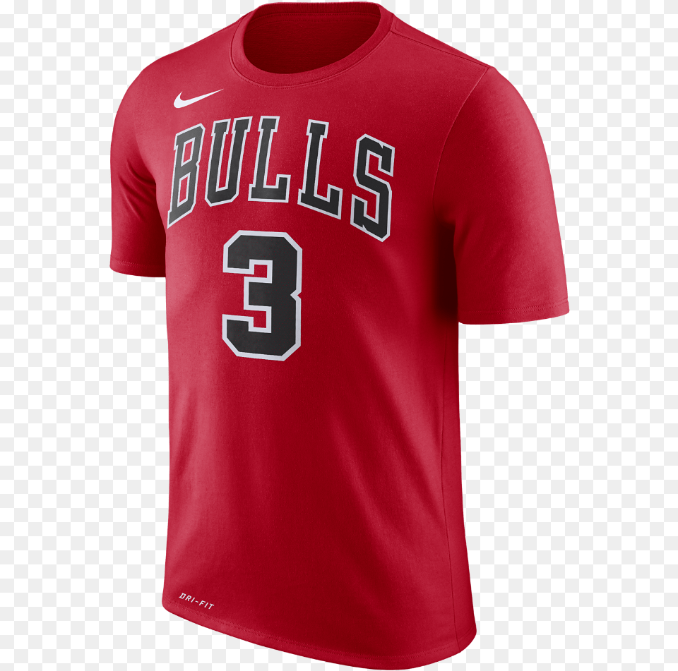 Nike Chicago Bulls T Shirt, Clothing, T-shirt, Jersey Png