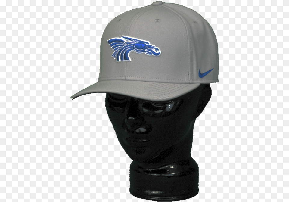 Nike Dri Fit Classic Gray Ballcap With Velcro Closure Baseball Cap, Hat, Baseball Cap, Clothing, Man Png