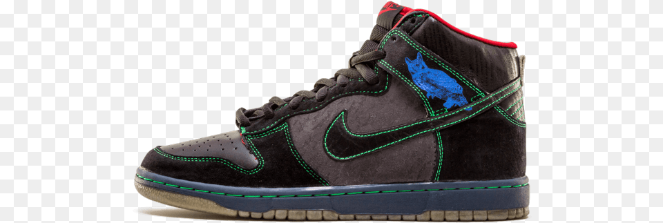 Nike Dunk High Premium Sb Twin Peaks Sneakers, Clothing, Footwear, Shoe, Sneaker Free Png