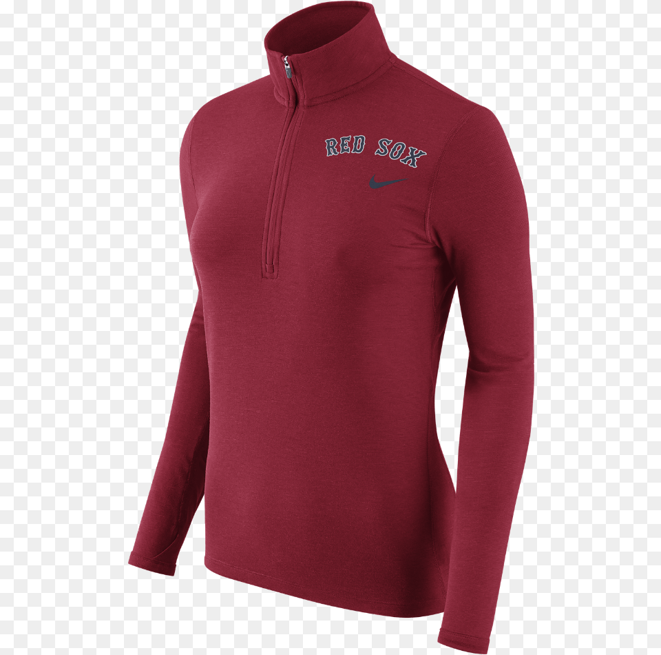 Nike Element Red Sox Womens Long Sleeve Top Size Sweater, Clothing, Fleece, Long Sleeve, Hoodie Free Png Download
