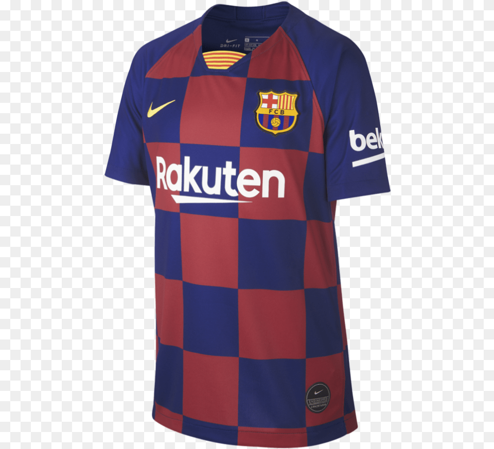 Nike Fc Barcelona Stadium Home Camiseta Barcelona Jersey Clothing, Shirt, Adult, Male Png Image