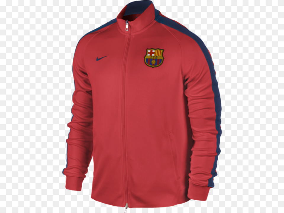 Nike Fcb Football Jacket, Clothing, Coat, Fleece, Long Sleeve Free Png