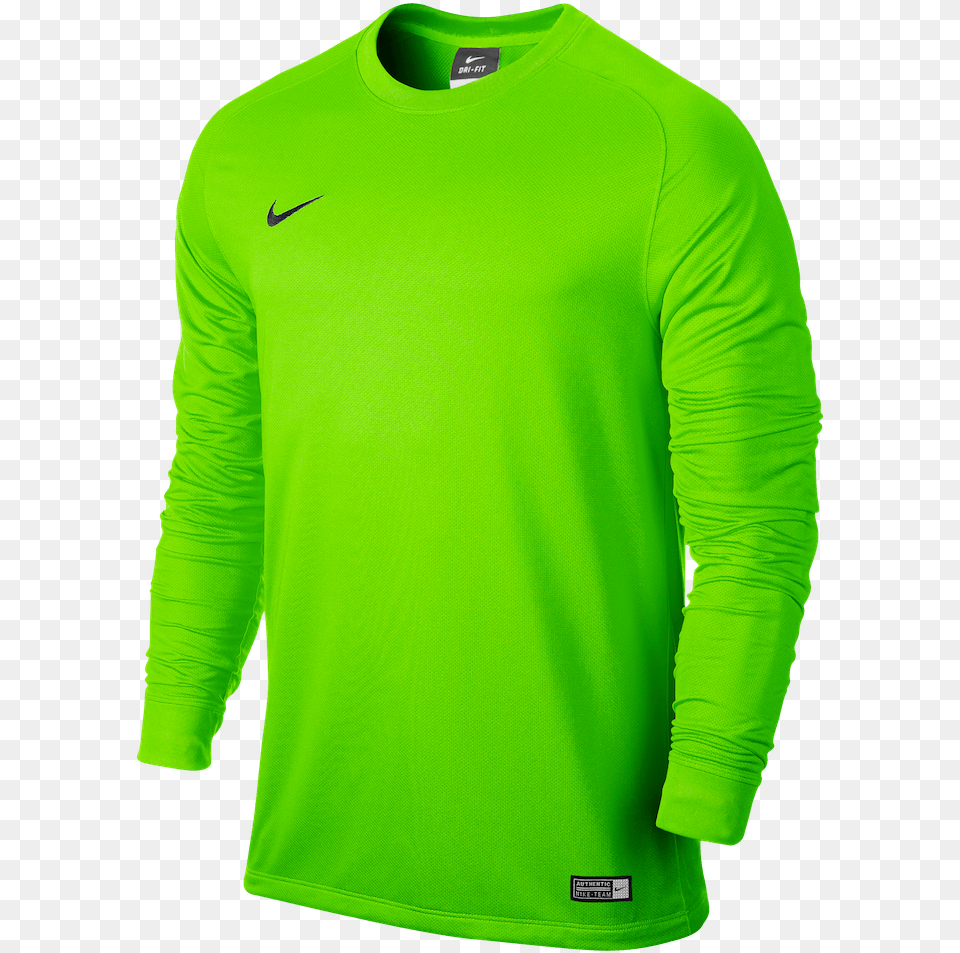 Nike Football Long Sleeve Playera Verde Nike, Clothing, Long Sleeve, Shirt, Adult Png Image