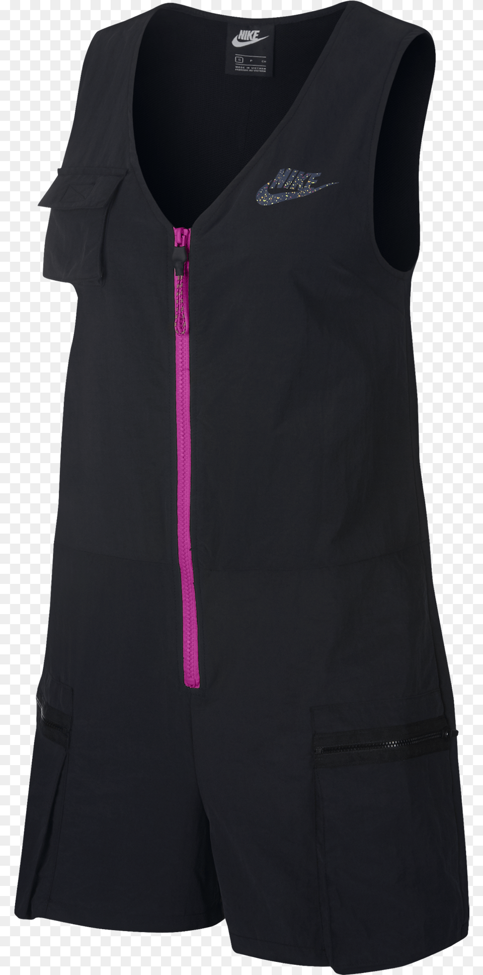 Nike Icon Clash Romper Womenu0027s Nike Icon Clash Romper In Black Fire Pink In L, Clothing, Lifejacket, Vest, Coat Free Png