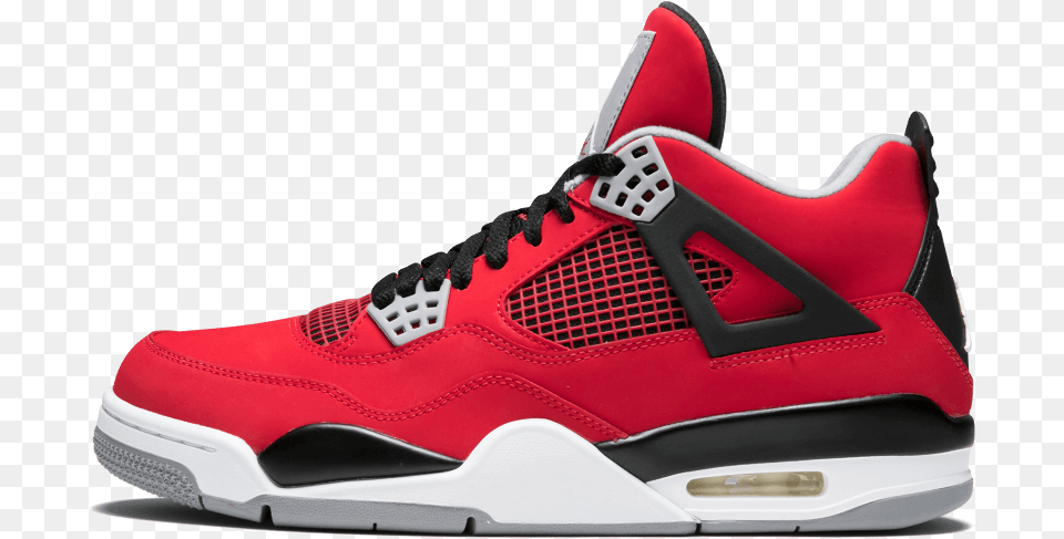 Nike Jordan 4 Retro Toro Bravo, Clothing, Footwear, Shoe, Sneaker Free Transparent Png