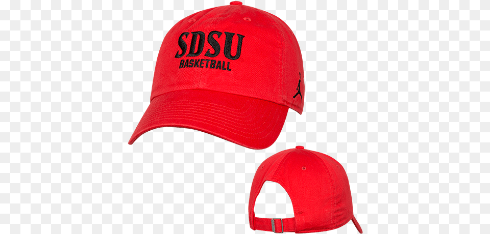 Nike Jordan Sdsu Basketball Adjustable Red Cap Baseball Cap, Baseball Cap, Clothing, Hat, Swimwear Free Png Download