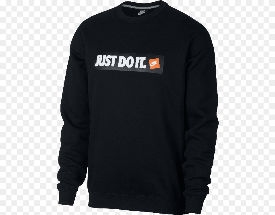 Nike Just Do It Logo Sweatshirt, Clothing, Knitwear, Long Sleeve, Sleeve Free Png Download