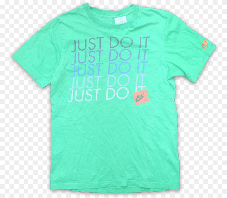Nike Just Do It Print T Shirt Small Vintage Klamotten, Clothing, T-shirt Png Image