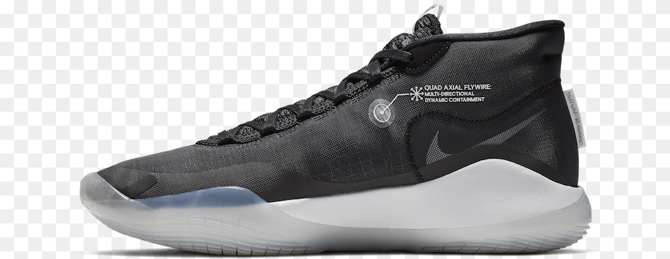 Nike Kd 12 The Day One Black Pure Platinum White Ar7229 001 New Kd 12 Shoes, Clothing, Footwear, Shoe, Sneaker Free Png Download