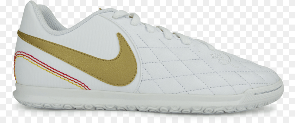 Nike Kids Tiempo Legendx 7 Club 10r Indoor Soccer Shoes Whitemetallic Gold Sneakers, Clothing, Footwear, Shoe, Sneaker Free Transparent Png