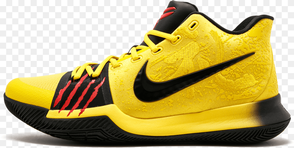 Nike Kyrie 3 Mm Mamba Mentality Nike Kyrie 3 Yellow, Clothing, Footwear, Shoe, Sneaker Png