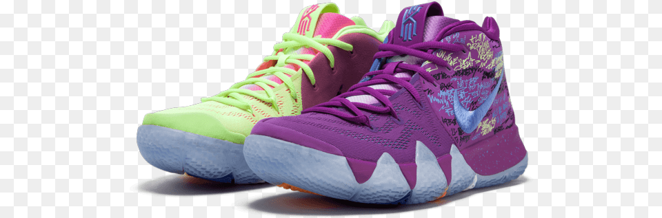 Nike Kyrie 4 Confetti Kyrie, Clothing, Footwear, Shoe, Sneaker Png Image