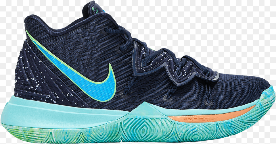 Nike Kyrie 5 Blue Green Nike Kyrie 5 Ufo, Clothing, Footwear, Shoe, Sneaker Free Transparent Png