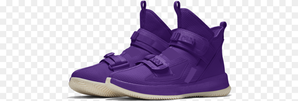 Nike Lebron Soldier 13 Xiii Id Purple Glow Sole Custom Lebron Soldier Xiii Sfg, Clothing, Footwear, Shoe, Sneaker Free Png Download