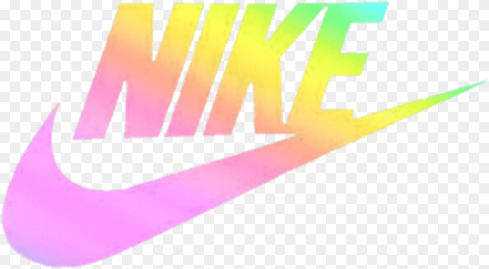 Nike Logo Rainbow Regenbogen Pastell Rainbow Nike Logo, Art, Graphics, Nature, Night Free Png Download