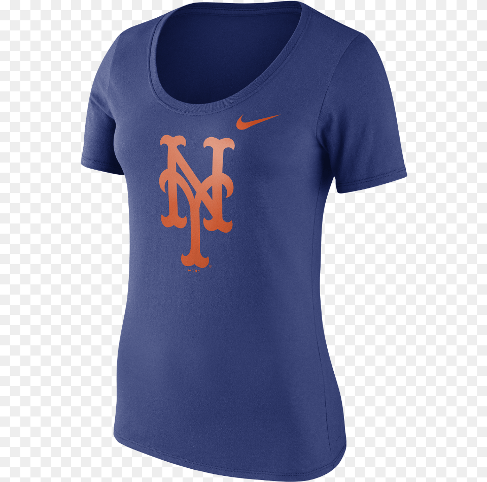 Nike Logo Scoop Women39s T Shirt Size Medium New York Mets, Clothing, T-shirt Free Transparent Png
