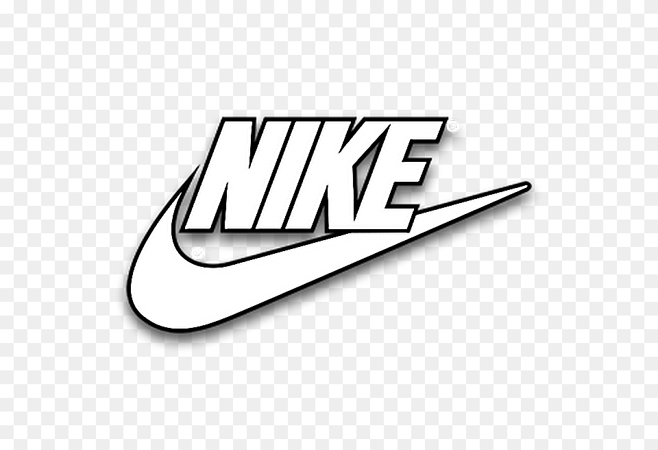 Nike Logo White Pictures Nike Logo Outline, Clothing, Hat, Emblem, Symbol Free Transparent Png