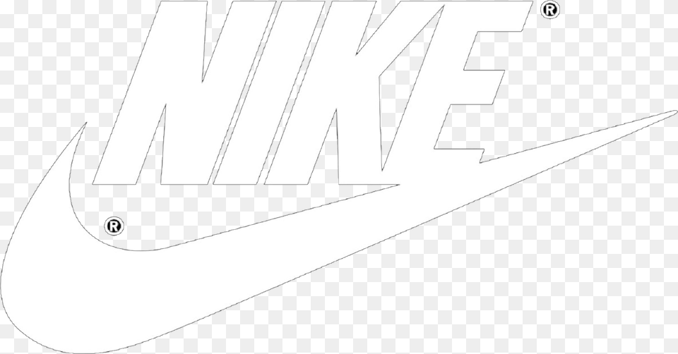 Nike Logo White, Sticker Free Transparent Png