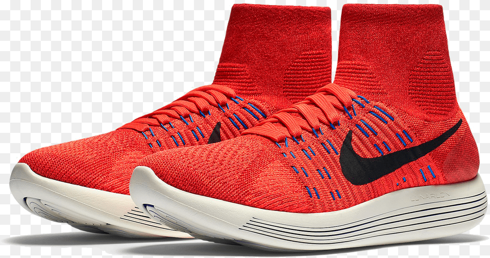 Nike Lunarlon Flyknit High, Clothing, Footwear, Shoe, Sneaker Free Transparent Png