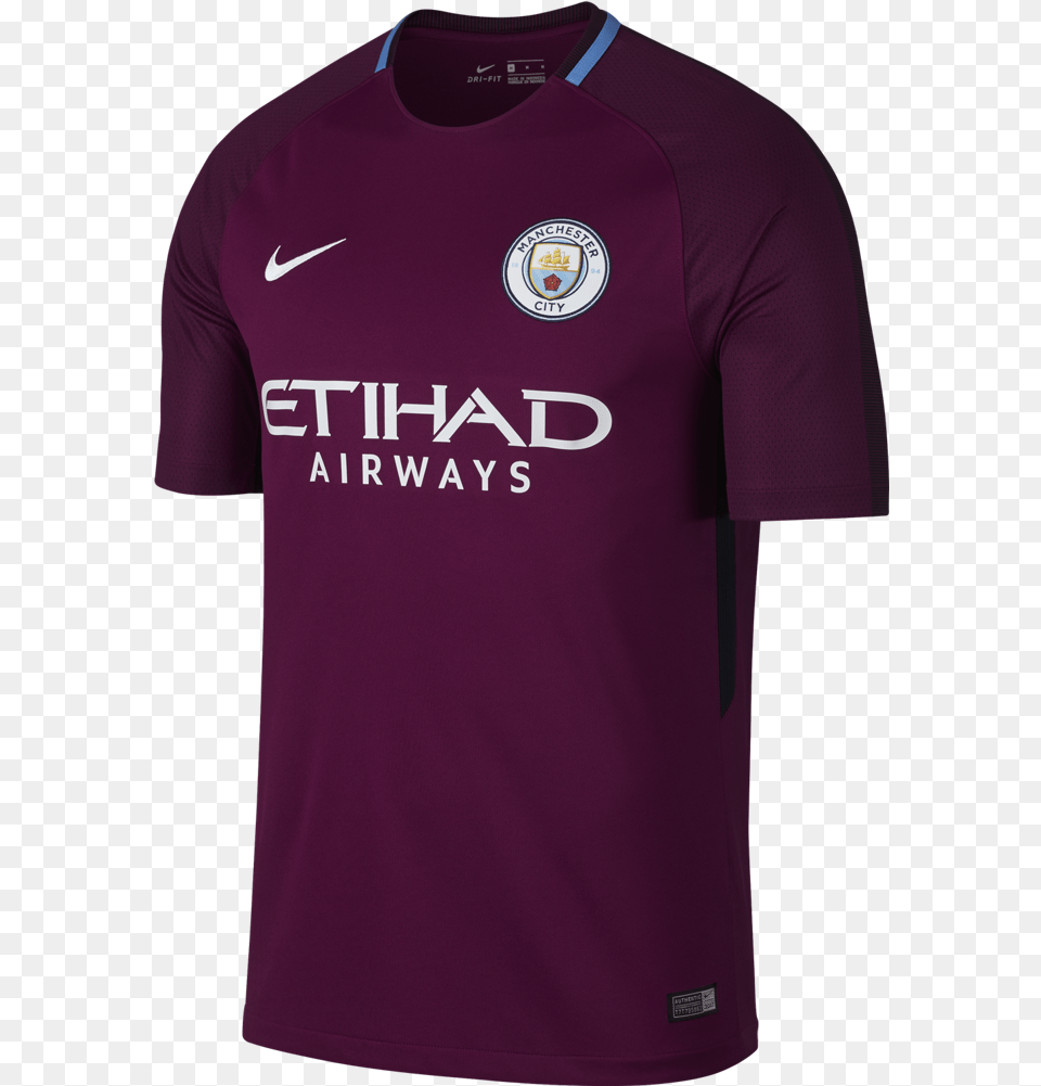 Nike Manchester City Fc 1718 Men S Breathe Stadium, Clothing, Shirt, T-shirt, Jersey Png