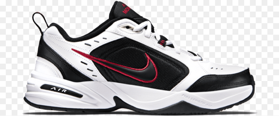 Nike Men39s Air Monarch Iv 4e Whiteblack Nike Air Monarch Iv Black White, Clothing, Footwear, Shoe, Sneaker Free Png