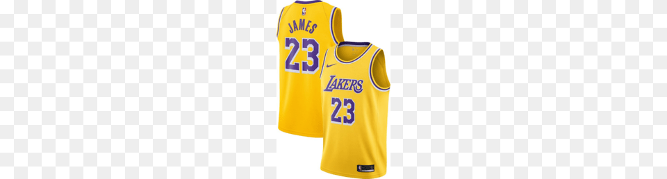 Nike Mens Los Angeles Lakers Lebron Dri Fit Gold Swingman, Clothing, Shirt, Jersey Free Png