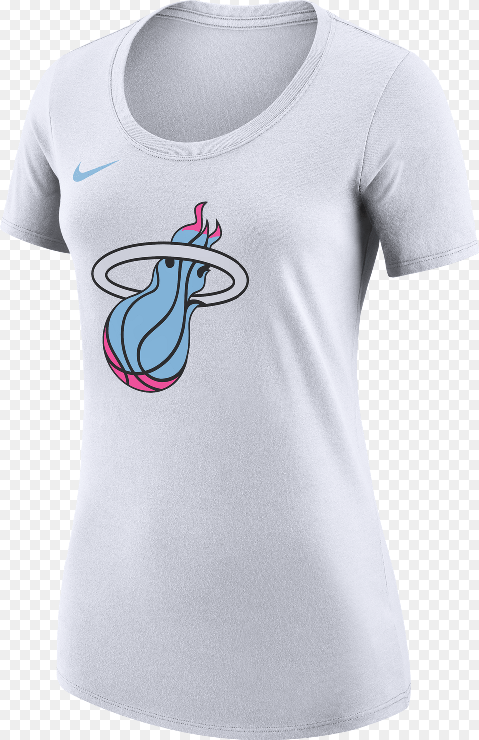 Nike Miami Heat Vice Uniform City Edition Ladies Logo Miami Heat, Clothing, T-shirt, Shirt Free Transparent Png