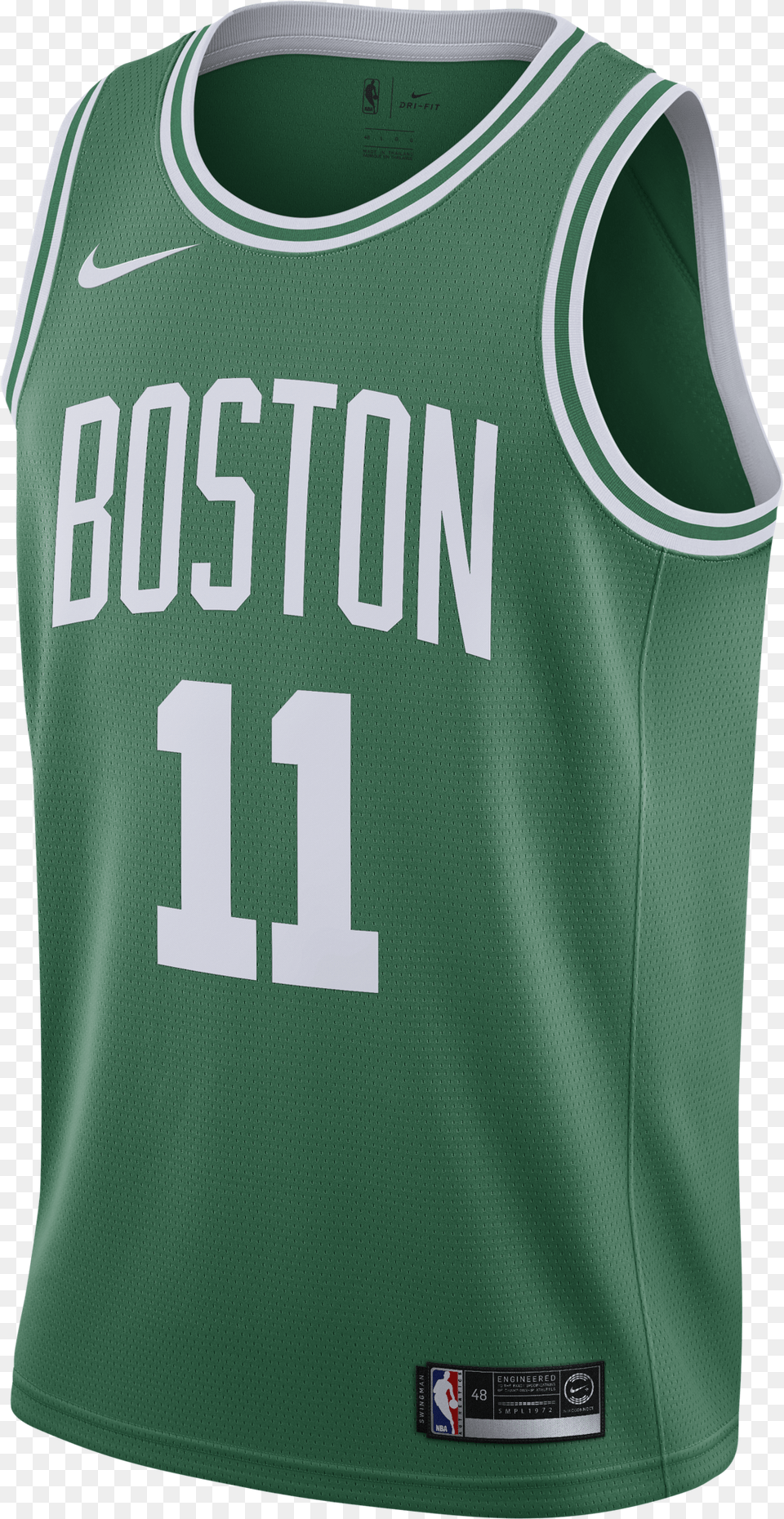 Nike Nba Boston Celtics Kyrie Irving Road Swingman Sports Jersey, Clothing, Shirt, First Aid Free Transparent Png