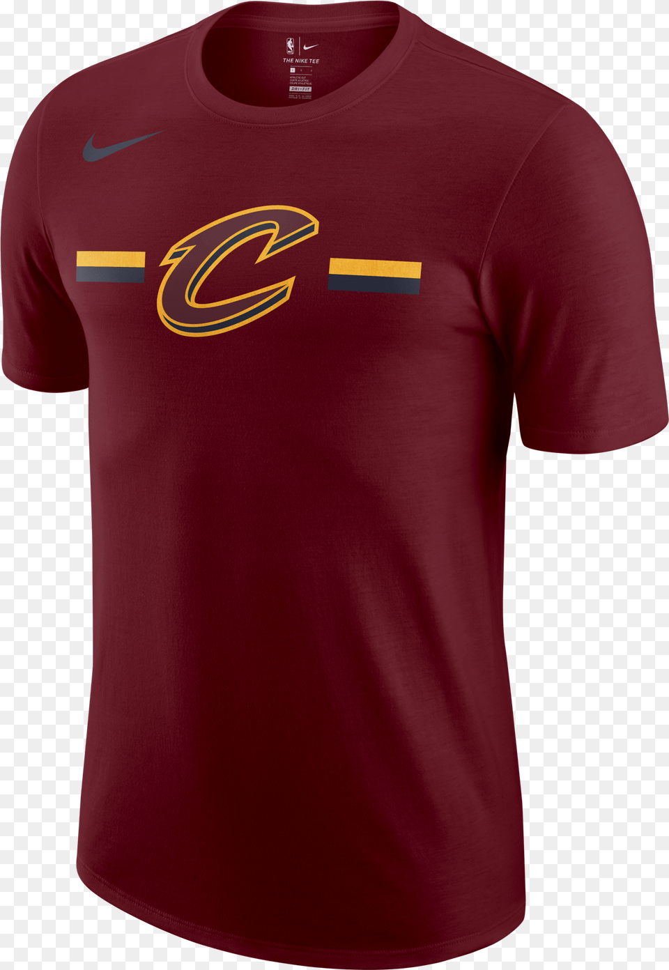 Nike Nba Cleveland Cavaliers Logo Dry Cleveland Cavaliers, Clothing, Shirt, T-shirt, Maroon Png Image