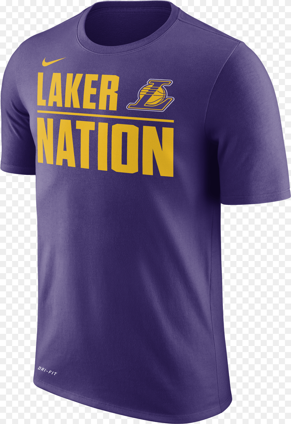 Nike Nba Los Angeles Lakers Dry Tee Active Shirt, Clothing, T-shirt, Jersey Free Png Download