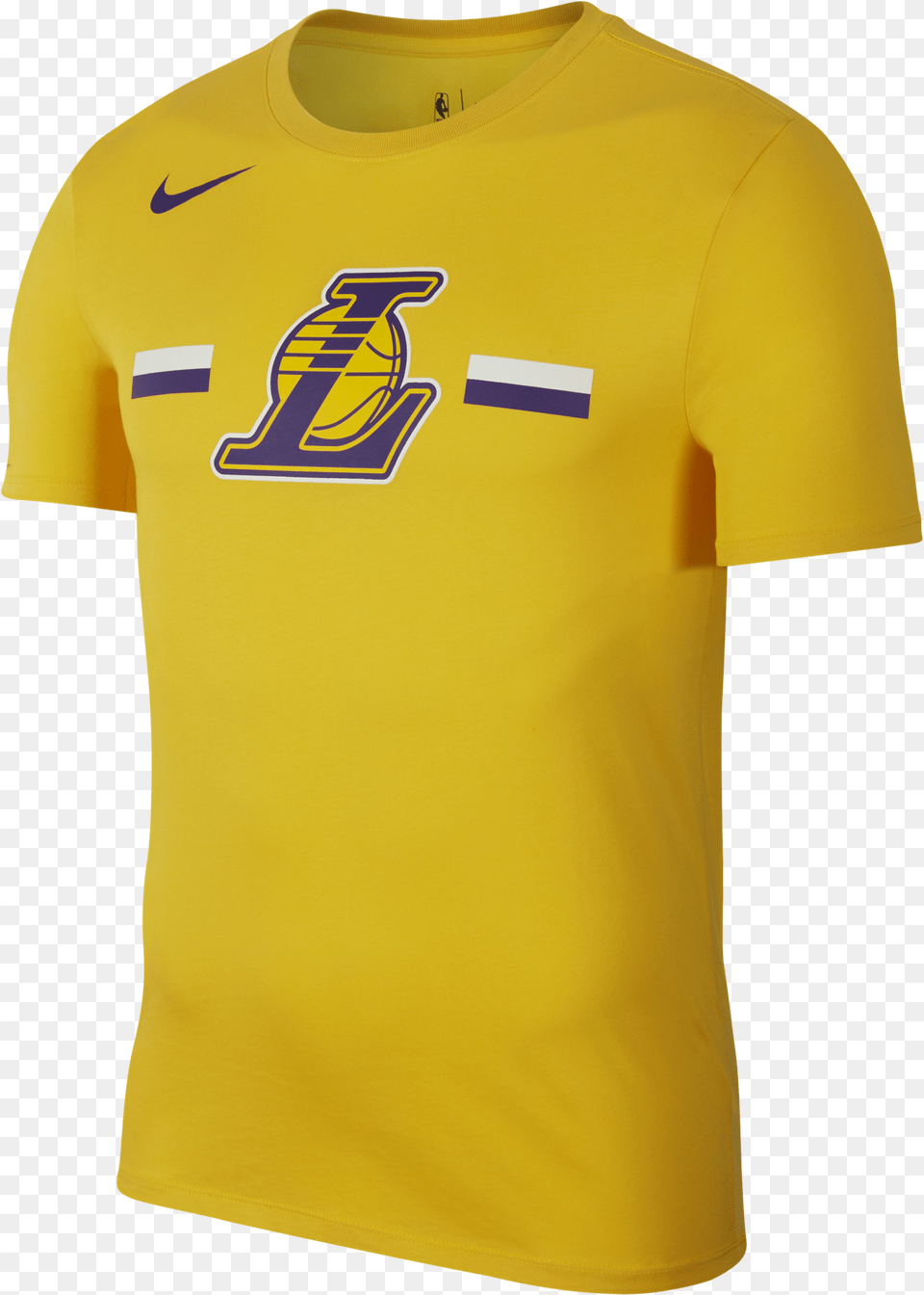 Nike Nba Los Angeles Lakers Logo Dry Tee Michigan Football Shirt, Clothing, T-shirt, Jersey Png Image
