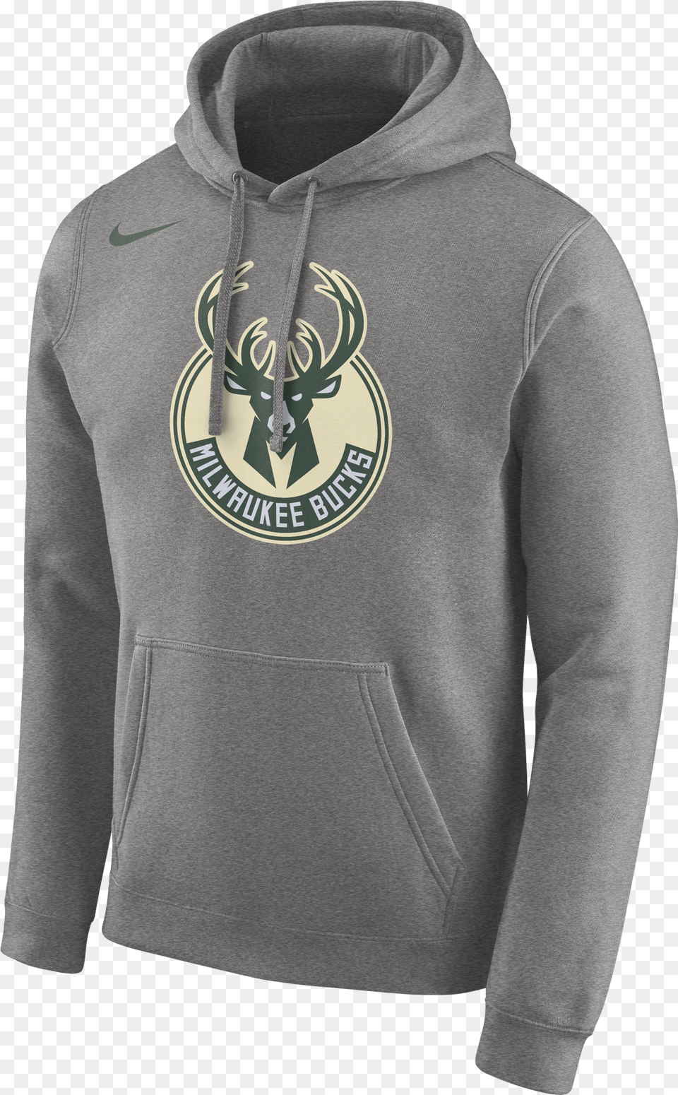 Nike Nba Milwaukee Bucks Logo Hoodie Dark Nike Brooklyn Nets Hoodie, Clothing, Knitwear, Sweater, Sweatshirt Free Transparent Png