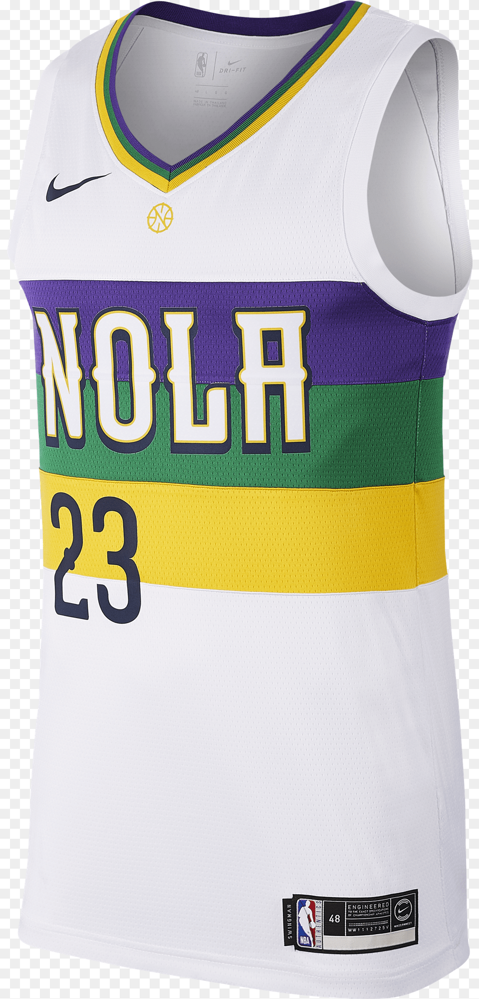 Nike Nba New Orleans Pelicans Anthony Davis Swingman Anthony Davis Nola City Edition, Clothing, Shirt, Jersey Png Image