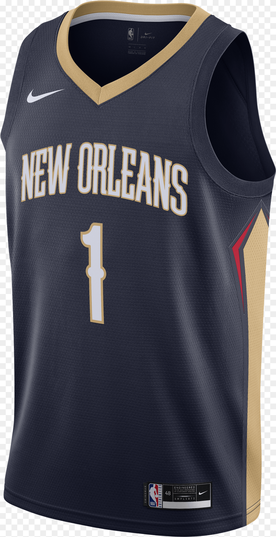 Nike Nba New Orleans Pelicans Icon Edition Swingman Jersey New Orleans Pelicans Jersey, Clothing, Shirt, Person Free Transparent Png