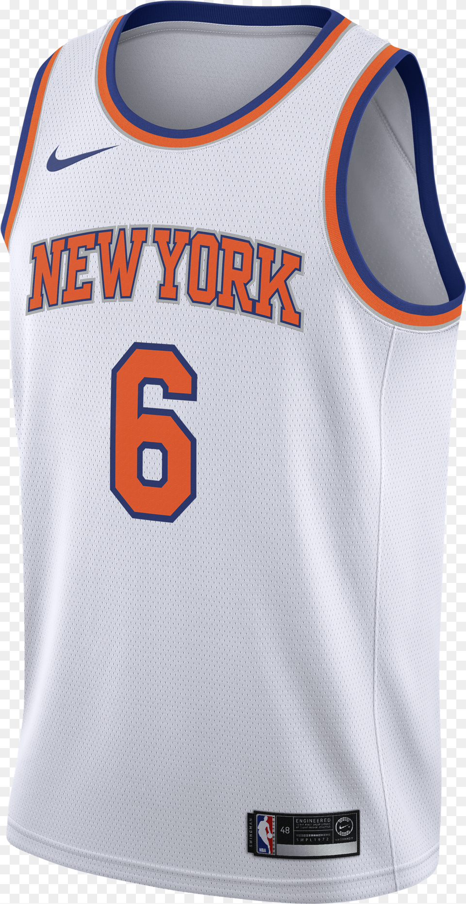 Nike Nba New York Knicks Kristaps New York Knicks Jersey, Clothing, Shirt, Person Free Transparent Png