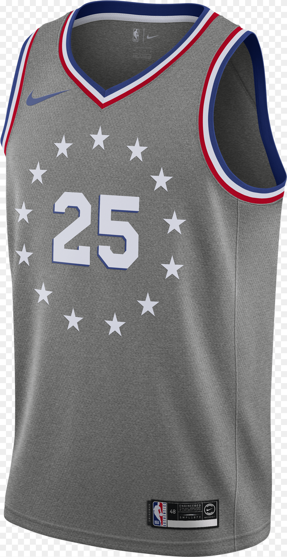 Nike Nba Philadelphia 76ers Ben Simmons Swingman Jersey Sixers City Edition Jersey, Clothing, Shirt Png