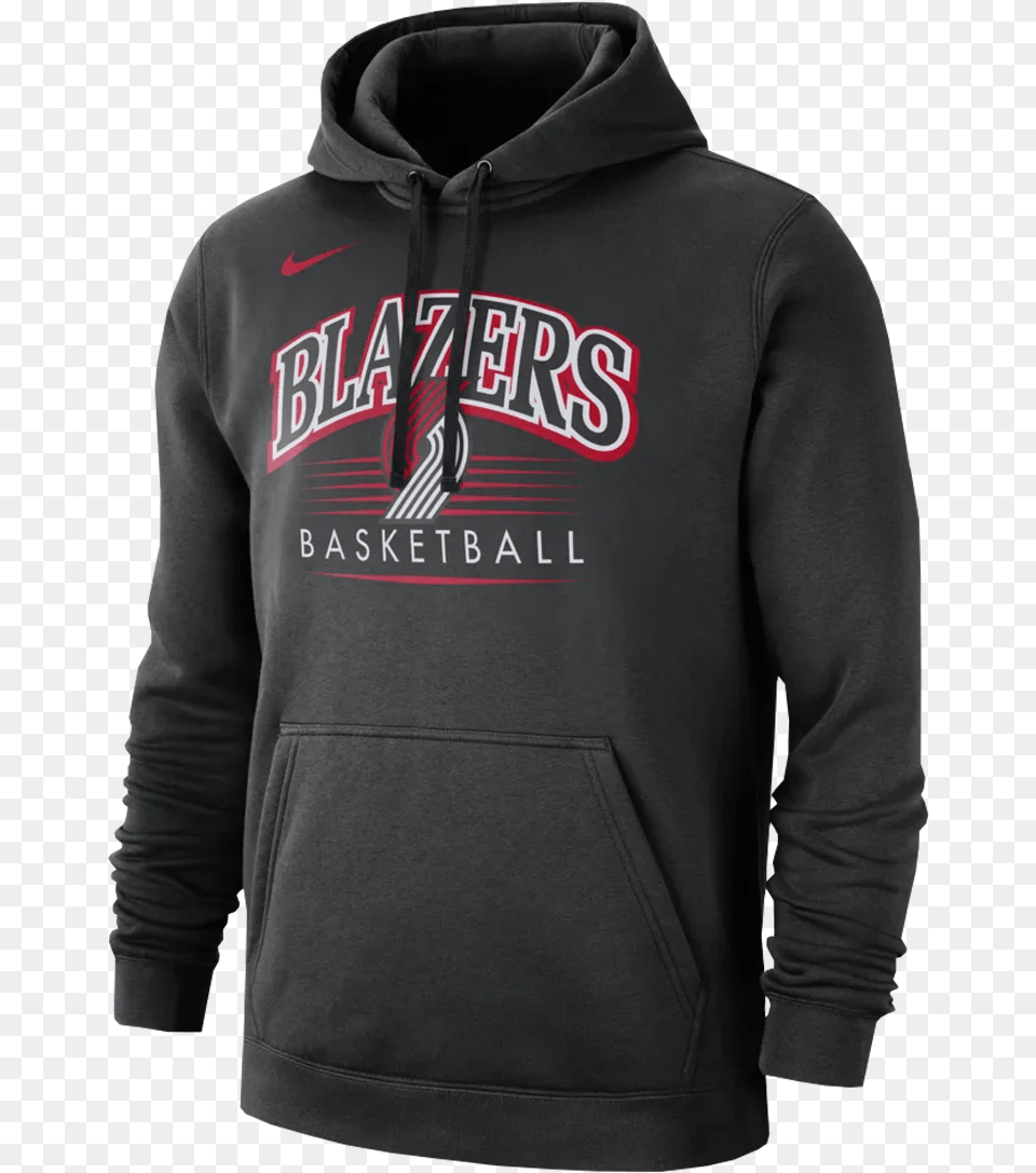 Nike Nba Portland Trail Blazers Crest Hoody Missing My Mechanic, Clothing, Hood, Hoodie, Knitwear Png