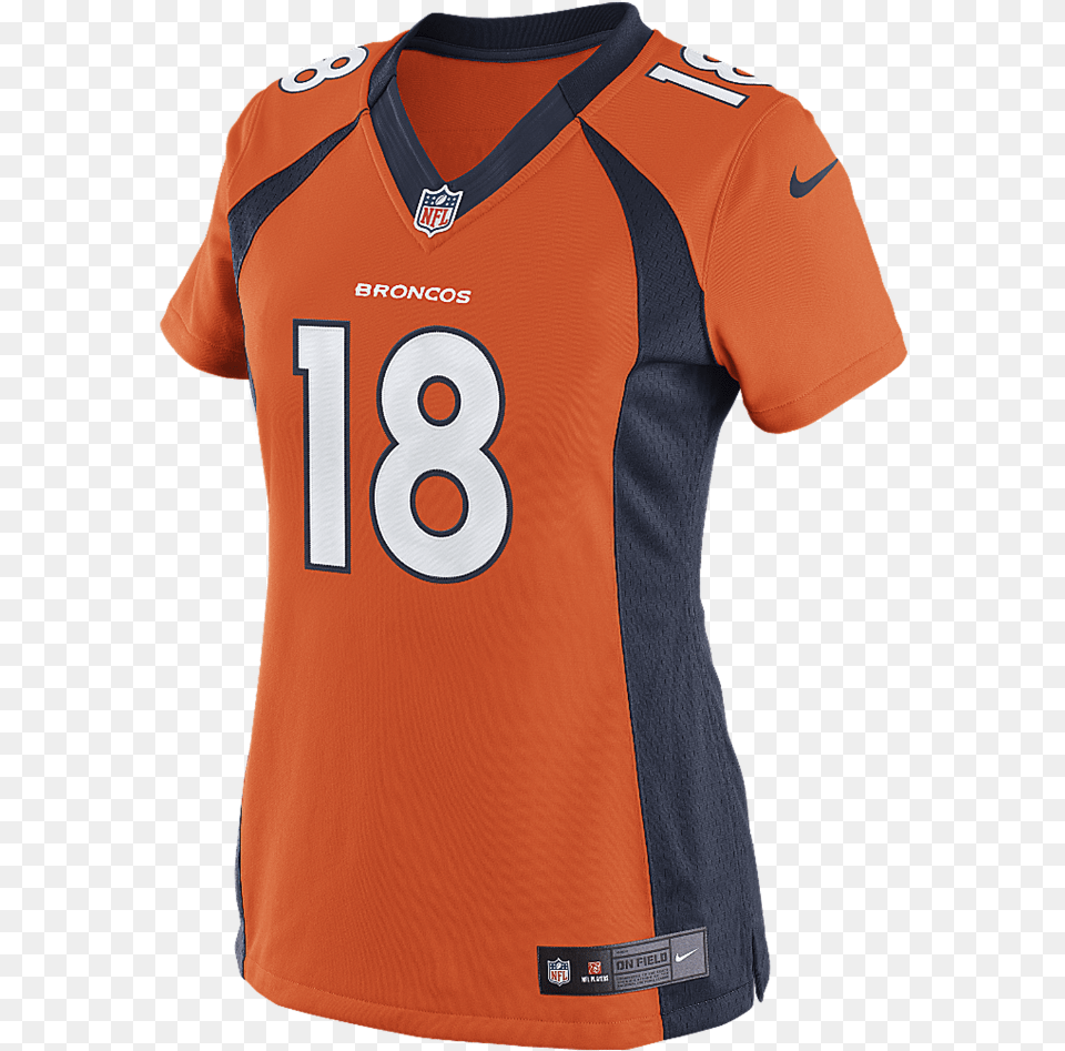 Nike Nfl Denver Broncos Women S Football Home Limited Jersey For Women Design, Clothing, Shirt, Adult, Male Png Image